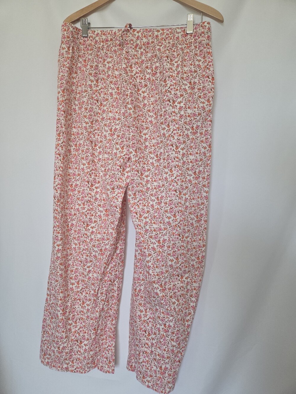 GAP Cottagecore Floral Cotton Wide Straight Leg Lounge Pants - Picture 6 of 14